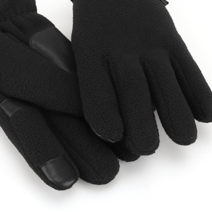 Isotoner® Mens Fleece Glove Black Extra Image 3